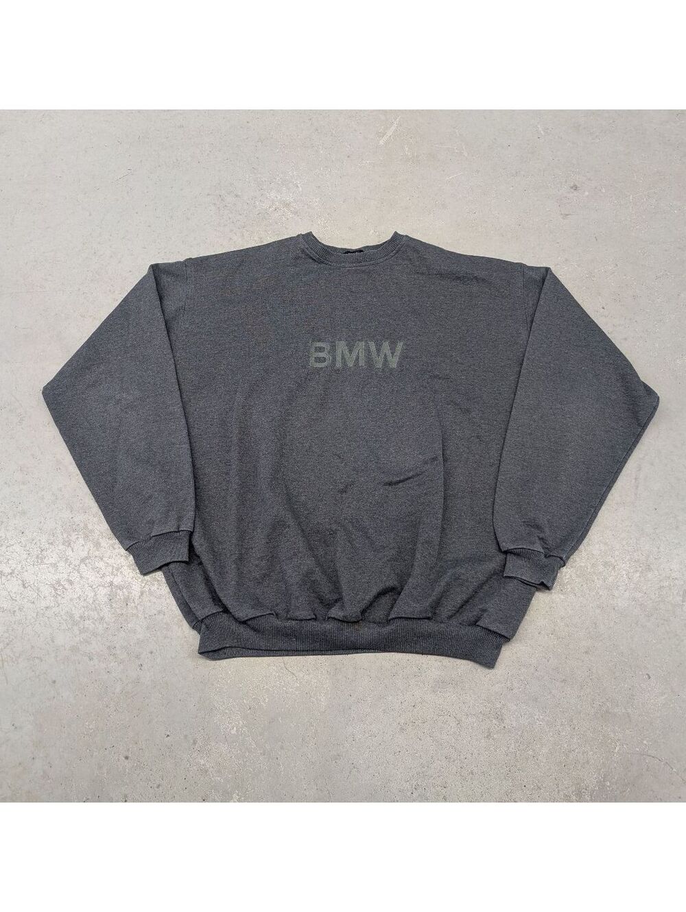 Vintage 90s BMW Lifestyles Dark Gray Crew Neck Sweater